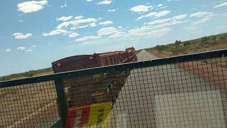 70 overtaking quad road trains [upl. by Ferde]