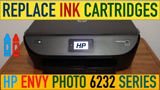 HP Envy Photo 6232 Ink Cartridge Replacement [upl. by Eikin470]