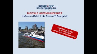 Digitale Hafenfrundfahrt  Livestream von Bergedorfer Schifffahrtslinie [upl. by Milzie]