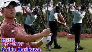 Collin Morikawa golf swing in Slow Motion⛳️コリン・モリカワ ゴルフ・スイング・スローモーション☄️콜린 모리카와 골프 스윙 슬로모션 [upl. by Swords]