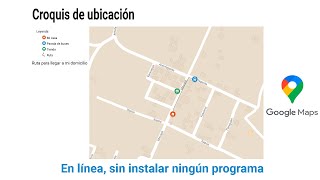 Crear un mapa sencillo o croquis directamente en Google Maps [upl. by Kcirderf]