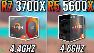 Ryzen 7 3700X vs Ryzen 5 5600X  Tested in 2024 [upl. by Ramyar630]