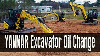 Yanmar Academy Midsize to Large Excavator Oil Change [upl. by Klarrisa470]