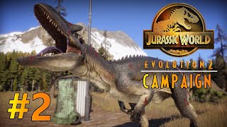 ALLOSAURUS IN THE SNOW  Jurassic World Evolution 2  Campaign  Episode 2 [upl. by Nillek896]