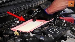 How to change a air filter MAZDA 2 DY TUTORIAL  AUTODOC [upl. by Ahdar392]