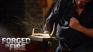 Bladesmiths COMBINE Knife Styles to Create quotMashupquot Blade  Forged in Fire Season 7 [upl. by Aoht]