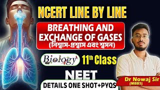 Breathing And Exchange Of Gases Class 11 1ShotNCERT Line By LineNeet BiologyDr Nowaj Sir [upl. by Alby872]