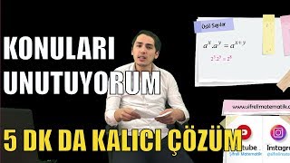 KONULARI UNUTUYORUM DİYORSAN 5 DAKİKADA KALICI ÇÖZÜM [upl. by Monagan]