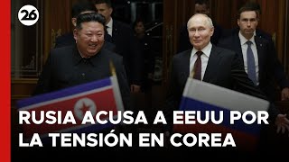 Rusia afirma que EEUU provoca tensiones en la península coreana [upl. by Dworman]