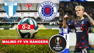 Malmo FF vs Rangers 02 Live Stream Europe League UEFA Football UEL Match Score 2024 Highlights FC [upl. by Lattimer]