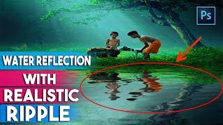 How to Make Water Reflections With Realistic Ripples in Photoshop [upl. by Ogait]