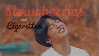 Jeon Jungkook  Strawberries and cigarettes FMV [upl. by Nemajneb]