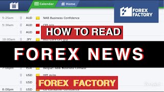 Forex Factory news for beginners  How to read news in Forex Factory [upl. by Benton76]