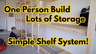 How to build simple Garage Storage Shelves [upl. by Anifad]