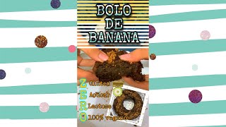 BOLO DE BANANA VEGANO E ZERO Açúcar e glúten  GiuliaNaCozinha [upl. by Haorbed]