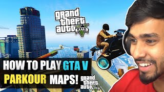 how to play gta 5 online parkour race  how to play pakour in gta v [upl. by Notnad]