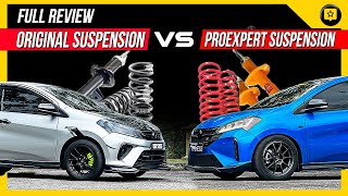 MYVI 2018 amp MYVI FACELIFT 2022 ORIGINAL SUSPENSION VS PROEXPERT SUSPENSION  FULL REVIEW [upl. by Ramma]