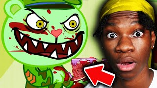 I Made My GIRL BEST FRIEND React To HAPPY TREE FRIENDS For The First Time [upl. by Felike]