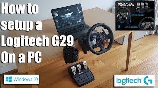 How to setup a Logitech G29 steering wheel on a PC [upl. by Yesnikcm]