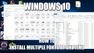 How to install multiple fonts at once quick and easy [upl. by Riddle]