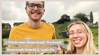 A Wholesome Weekend A Trip to the Plot Homemade Kimchi amp Allotment Apple Pie 🥧  WWV 72 [upl. by Elleynad]