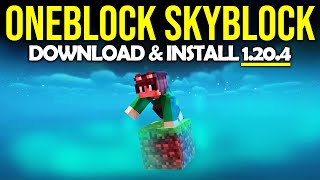 😱 One Block For Minecraft Pocket Edition 120  Download One Block Map For Mcpe [upl. by Jard]