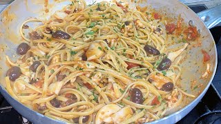 LINGUINE SEPPIOLINE E OLIVE [upl. by Anirbys]