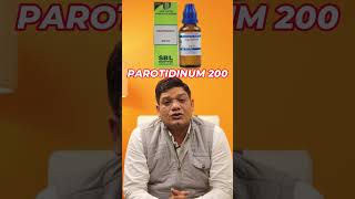 Mumps preventive homeopathic medicine  Parotidinum 200  Dr Sunil Patidar [upl. by Winola]