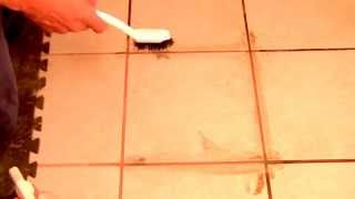 How to Clean Grout From Tile Using Vinegar [upl. by Anaujnas608]