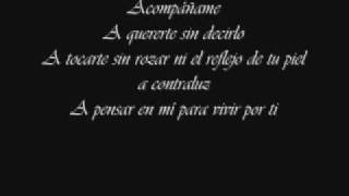 Acompañame a estar solo  Ricardo Arjona  Letra [upl. by Ingram]