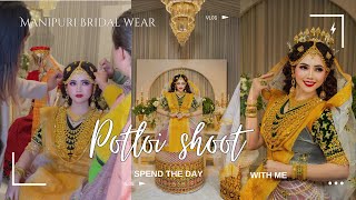 MANIPURI BRIDAL WEAR  POTLOI  AD SHOOT  NEPOLEANTOP  DANUBE [upl. by Aicitan]