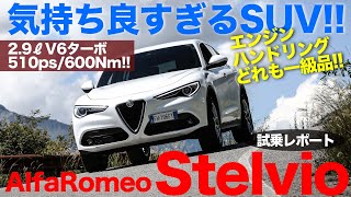 アルファロメオ 好きに向けた官能性抜群のSUV ステルヴィオ クアドリフォリオ をインプレッション ECarLife with 五味やすたか [upl. by Ludwigg]