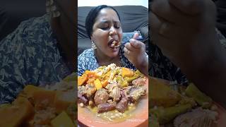 mukbang 😱muito costela defumada feijão linguiça arroz charque capote pimenta vídeo todo no canal [upl. by Elletnuahc]