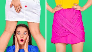 CLUMSY ME 5 AWKWARD STRUGGLES Back To School DIY Hacks For Embarrassing Situation by 123GO SCHOOL [upl. by Lehsar]