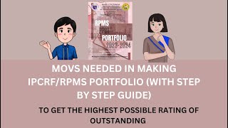 MOVs NEEDED IN MAKING IPCRFRPMS PORTFOLIO 20232024 WITH STEP BY STEP GUIDE OUTSTANDING NA YAN [upl. by Hniv596]