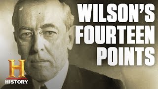 Woodrow Wilsons Fourteen Points  History [upl. by Brunhild]