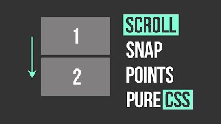 CSS Scroll Snap Points [upl. by Aloke]