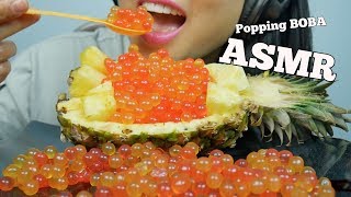 ASMR Popping BOBA  Fresh Pineapple EXTREME RELAXING EATING SOUNDS NO TALKING  SASASMR [upl. by Zerimar283]