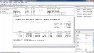 Instrumentalvariables regression using Stata® [upl. by Armington]