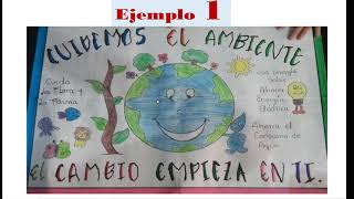 Afiche  Cuidemos nuestro ambiente 3° Primaria [upl. by Eldoree]