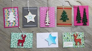 DIY 8 Kerstkaarten met een cadeautje [upl. by Starlin215]