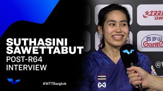 Suthasini Sawettabut PostMatch Interview  WTT Star Contender Bangkok 2024 [upl. by Ailecnarf788]