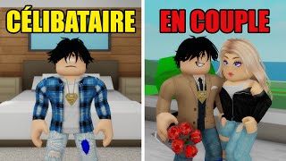 VIE DE CÉLIBATAIRE VS VIE DE COUPLE SUR BROOKHAVEN  ROBLOX [upl. by Belen]