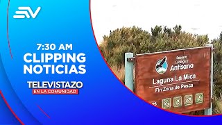 Se registran lluvias en el sistema hídrico La Mica Quito  Televistazo  Ecuavisa [upl. by Susanna]