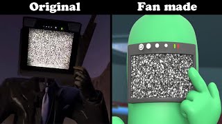 skibidi toilet original VS fan made part 68 [upl. by Osmo]