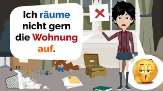 Deutsch lernen  trennbare Verben  Aussprache quotaufquot quotabquot quoteinquotquotausquot  Hörverstehen [upl. by Ahsieyn304]