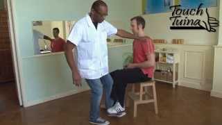 Touch Tuina How to treat back pain in seated [upl. by Tchao]