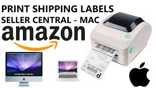 How to Print Shipping Labels from Amazon Seller Central for Merchant Fulfillment Order on Mac Guide [upl. by Nwad]