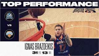 Ignas Brazdeikis Scores 31 PTS Grabs 13 REB For Westchester Knicks In Win Over Lakeland Magic [upl. by Peedsaj268]