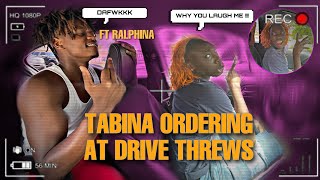 ORDING AT THE DRIVE THOUGH AS TABINA FT RALPHINA WE FOUGHT [upl. by Eedia748]